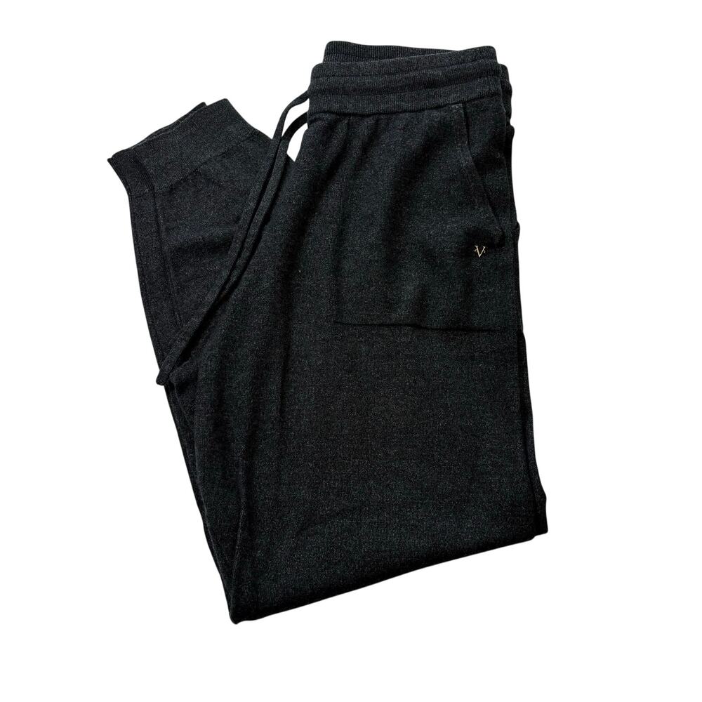 Victoria's Secret Dark Gray Stretch Joggers, Womens Size M, Pockets Drawstring